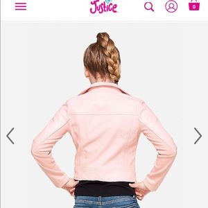 Pink pleather jacket